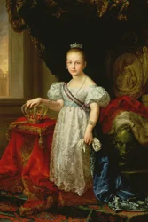 スペインの女王イザベラ2世（1830〜1904年）、1838年